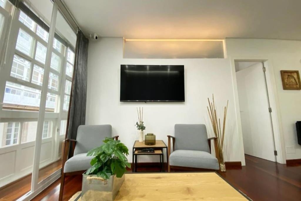 Apartamento 2H 2B En El Centro Con Garaje Apartment A Coruna Bagian luar foto